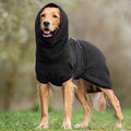 Brighty FleeceWarm black fleece dog sweater hooded warm dog clothing
