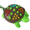 Brighty TurtleChew dog chew toy - green turtle with brown shell and rope