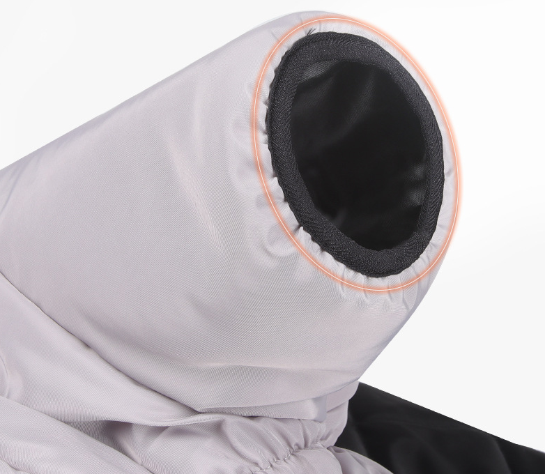 Brighty ReflectWarm sleeve opening soft fleece lining orange stitching dog coat