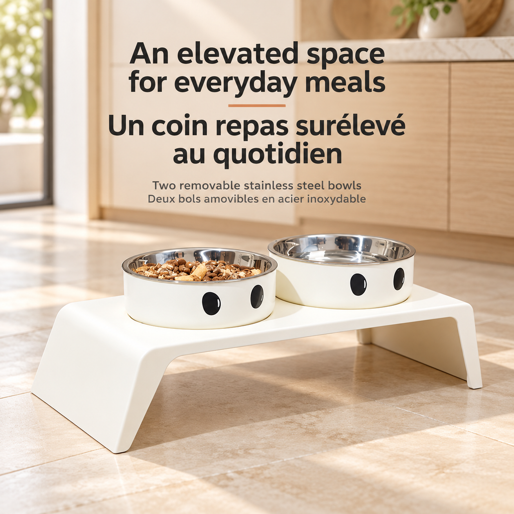 Brighty DuoBowl – Double stainless steel bowl