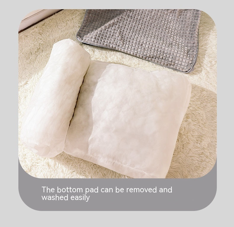 Brighty CozyHaven removable bottom pad being taken out for easy washing