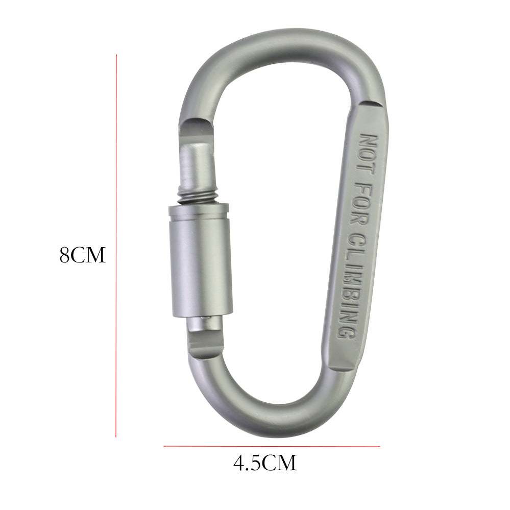 Optional carabiner included with the With Carabiner variant – 8 cm × 4.5 cm, not for climbing