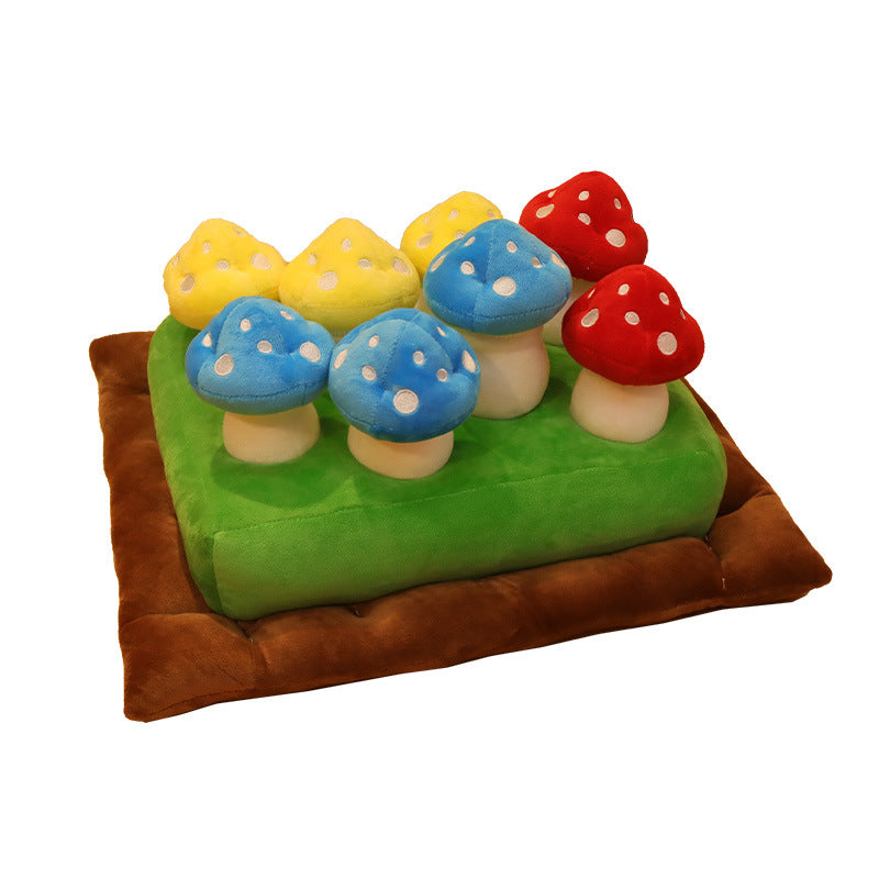 Brighty Hide & Seek advanced dog puzzle – mushroom design with 8 hiding spots