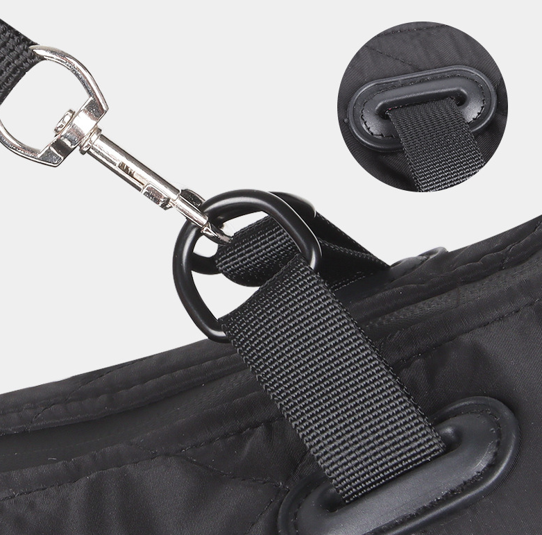Brighty ReflectWarm leash ring D-ring attachment dog coat harness compatible