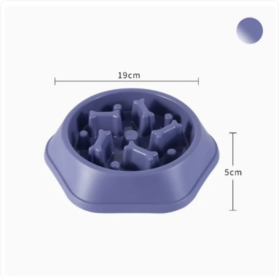 Brighty MazeBowl in purple with anti-gulping bone maze obstacles
