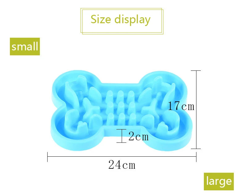 Brighty Slow Bowl small size - 24cm x 17cm x 2cm silicone slow feeder bowl