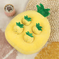 Brighty Hide & Seek interactive dog puzzle toy – pineapple design with 4 hiding spots
