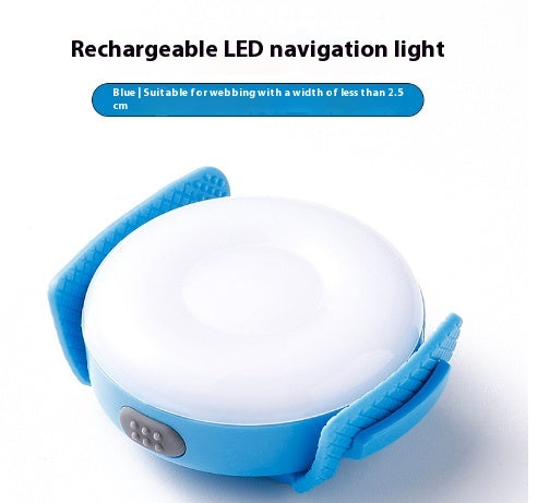 TrueLove NightGlow rechargeable LED dog light – Blue, fits webbing up to 2.5cm