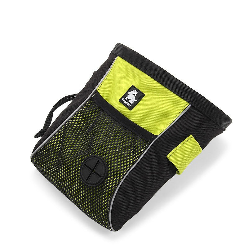 TrueLove TrainerPro dog training belt bag - neon green with mesh pocket and reflective strip