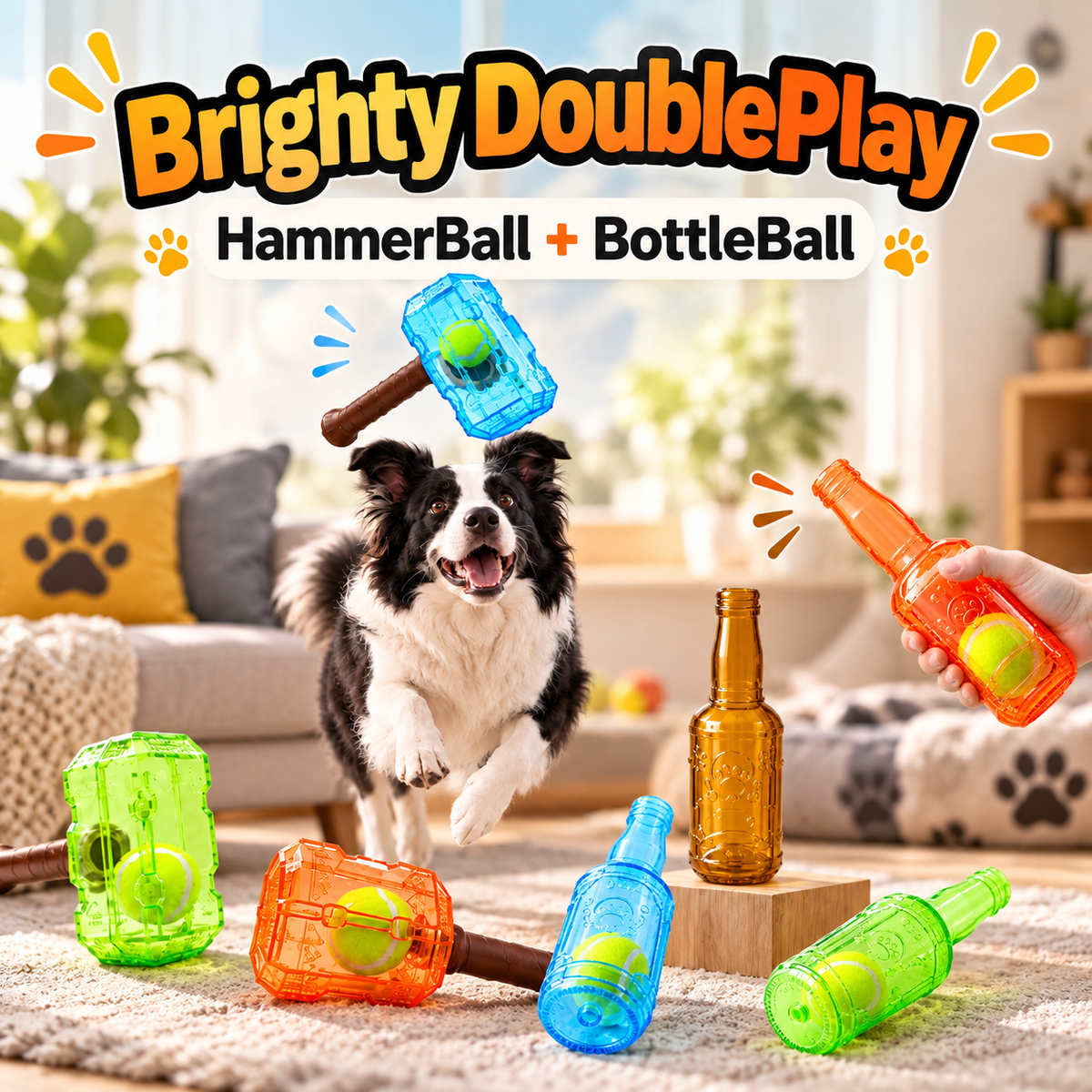 Brighty DoublePlay – HammerBall + BottleBall