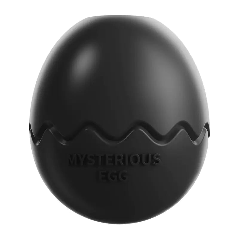 Brighty Egg in black - mysterious egg slow feeder toy for mental stimulation